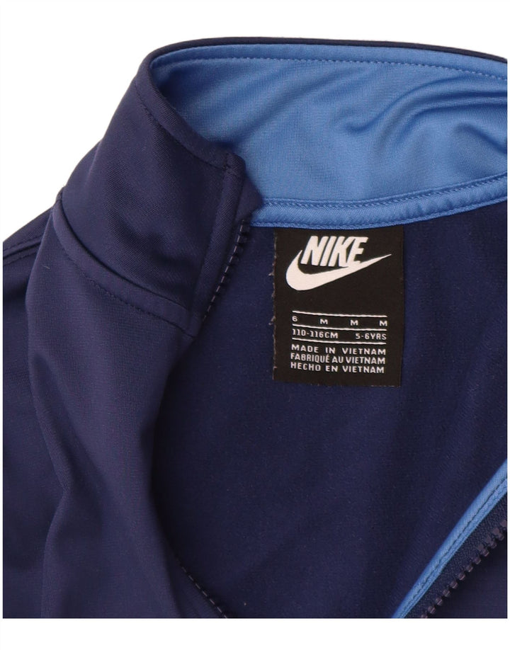 Kurtka chłopięca Nike Dresowa Top 5-6 lat, średni granatowy kolor blokowy