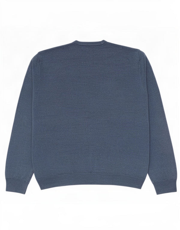 Marks & Spencer Męski sweter z okrągłym dekoltem 2XL Niebieski akryl