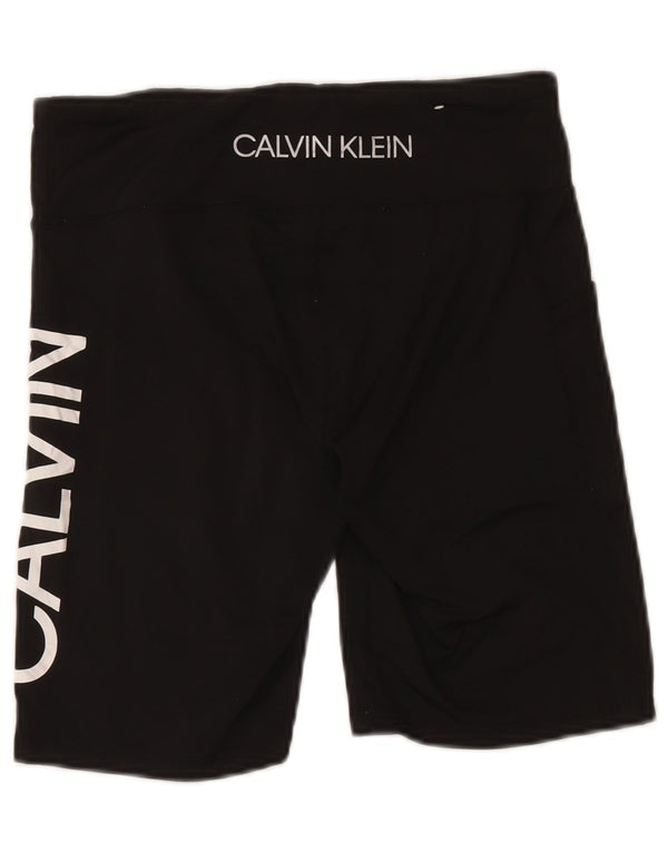Damskie spodenki sportowe Calvin Klein Graphic UK 14, duże, czarne, nylonowe