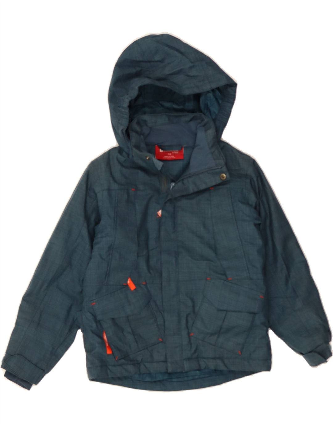 WAREHOUSE Boys Hooded Windbreaker Jacket 7-8 Years Blue Polyester Vintage Warehouse and Second-Hand Warehouse from Messina Hembry 