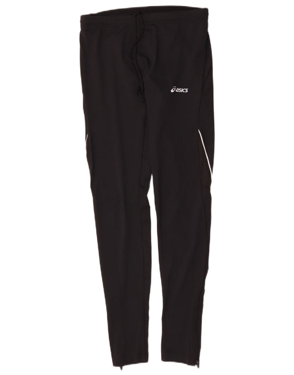 Damskie spodnie dresowe Asics UK 14, duże, czarne, poliestrowe