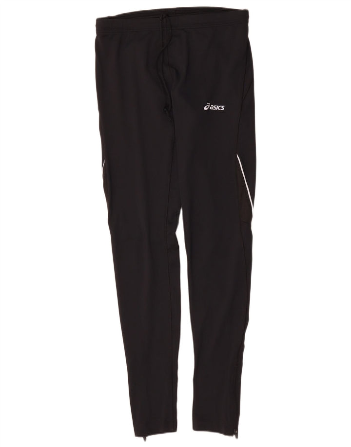 Damskie spodnie dresowe Asics UK 14, duże, czarne, poliestrowe