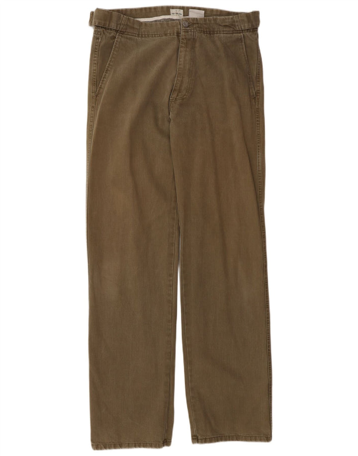 Męskie proste dżinsy Calvin Klein W34 L34 brązowe