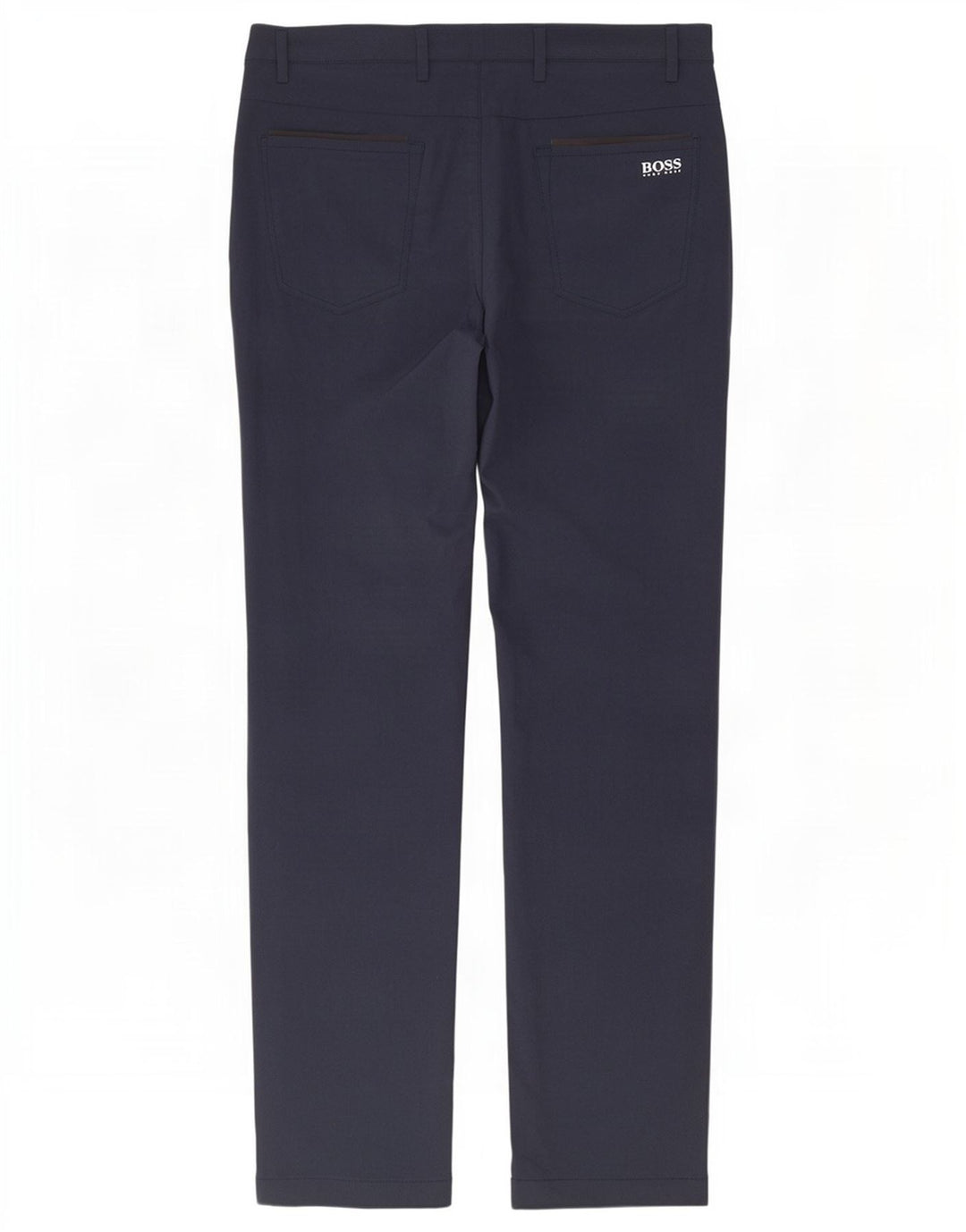Męskie spodnie typu slim chino Hugo Boss W30 L31 granatowy poliester