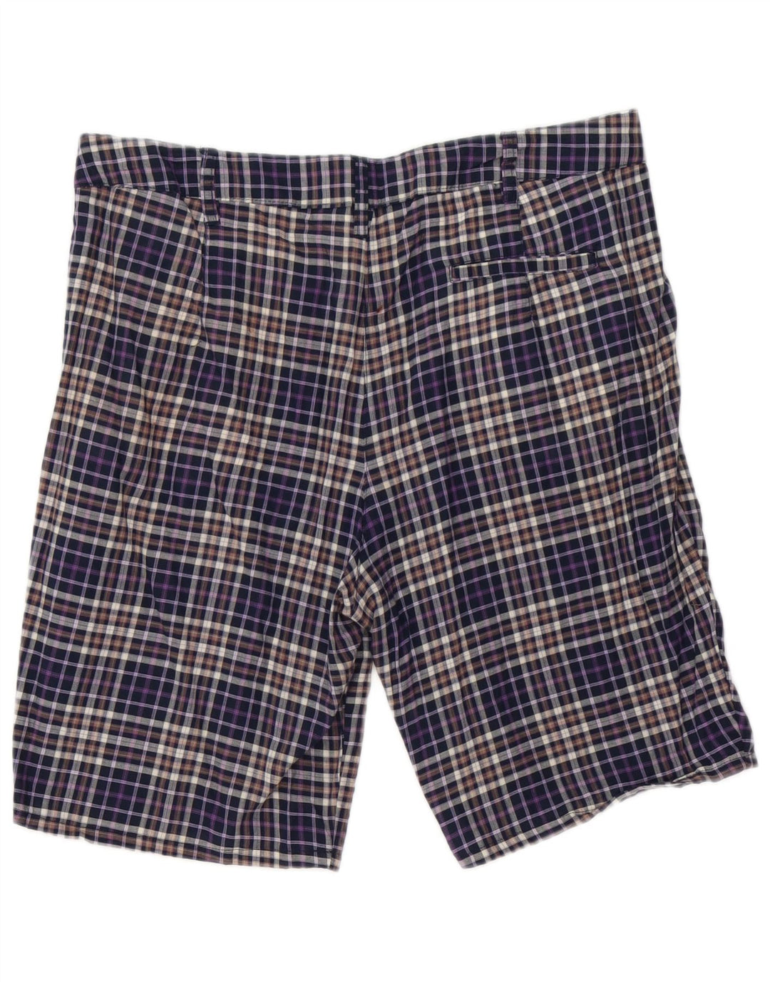 Męskie spodenki chino Zara, duże, W30, bawełniana, granatowa krata