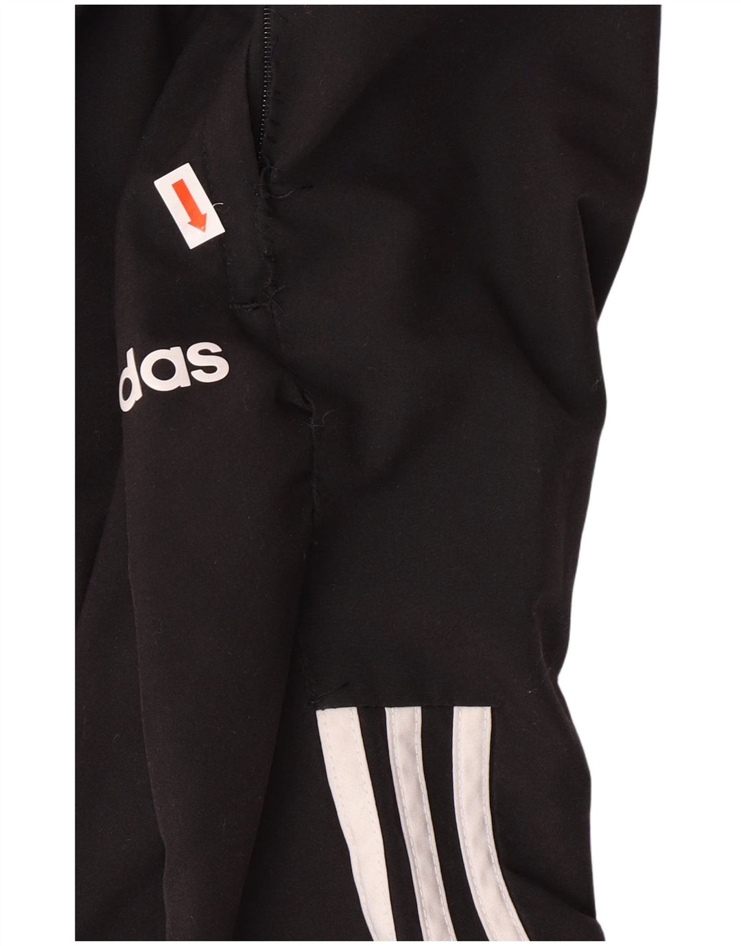Męskie spodnie dresowe Adidas, średnie, czarne, poliestrowe paski