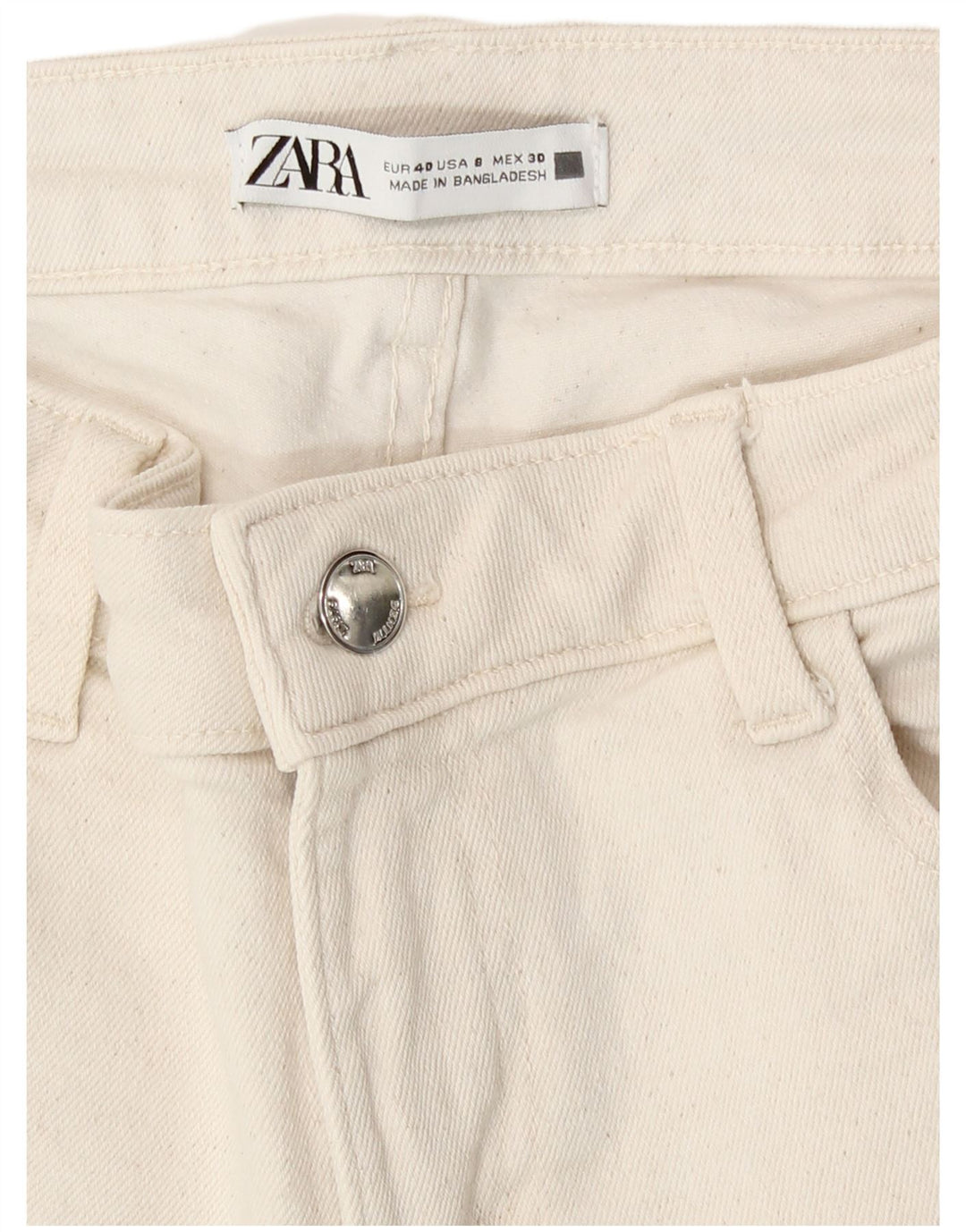 Damskie jeansy Skinny Zara EU 40 Medium W30 L27 Beżowe