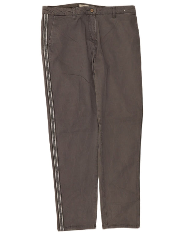 Spodnie damskie Joules Slim Chino UK 14 Large W34 L30 Szara bawełna