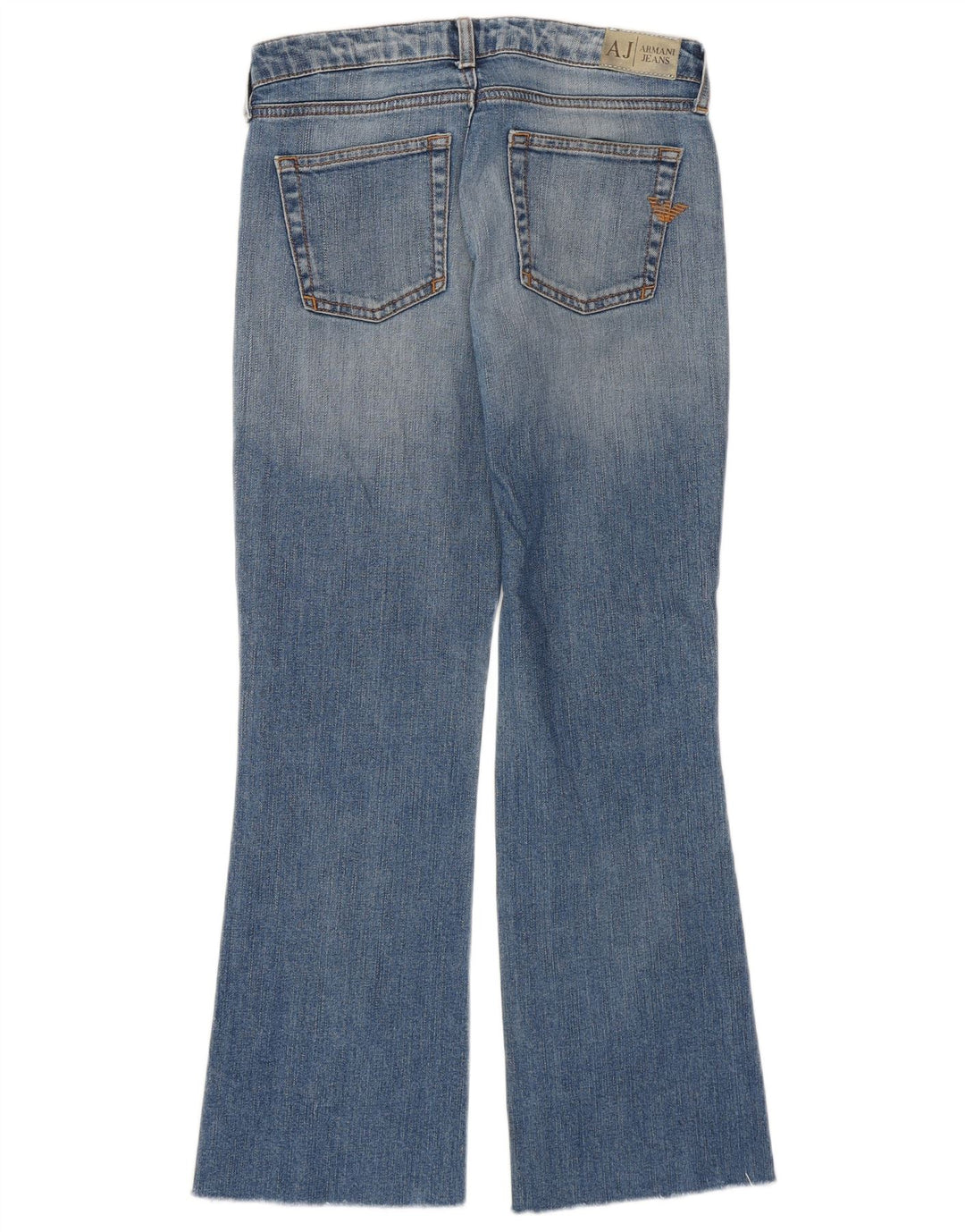 Damskie jeansy rozkloszowane Armani W26 L27 Niebieskie bawełniane
