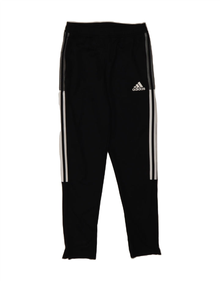 ADIDAS Boys Primegreen Tracksuit Trousers 13-14 Years  Black Polyester Vintage Adidas and Second-Hand Adidas from Messina Hembry 