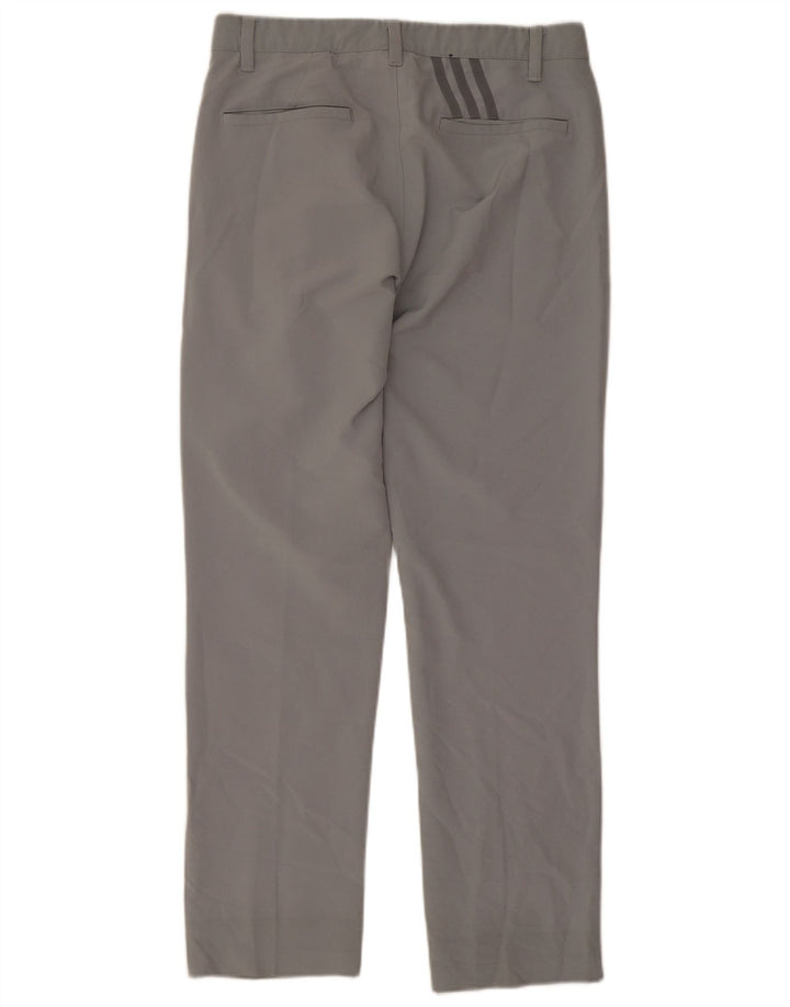 Adidas Męskie Proste Spodnie Chino W30 L28 Szary Poliester
