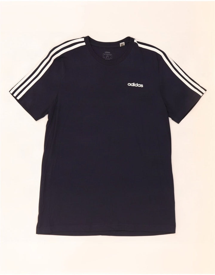 Adidas Męski T-shirt Top Duży Granatowy