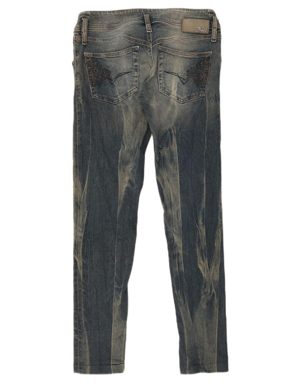 DIESEL Damskie jeansy Matic Acid Wash Slim Tapered W29 L29 Niebieska bawełna