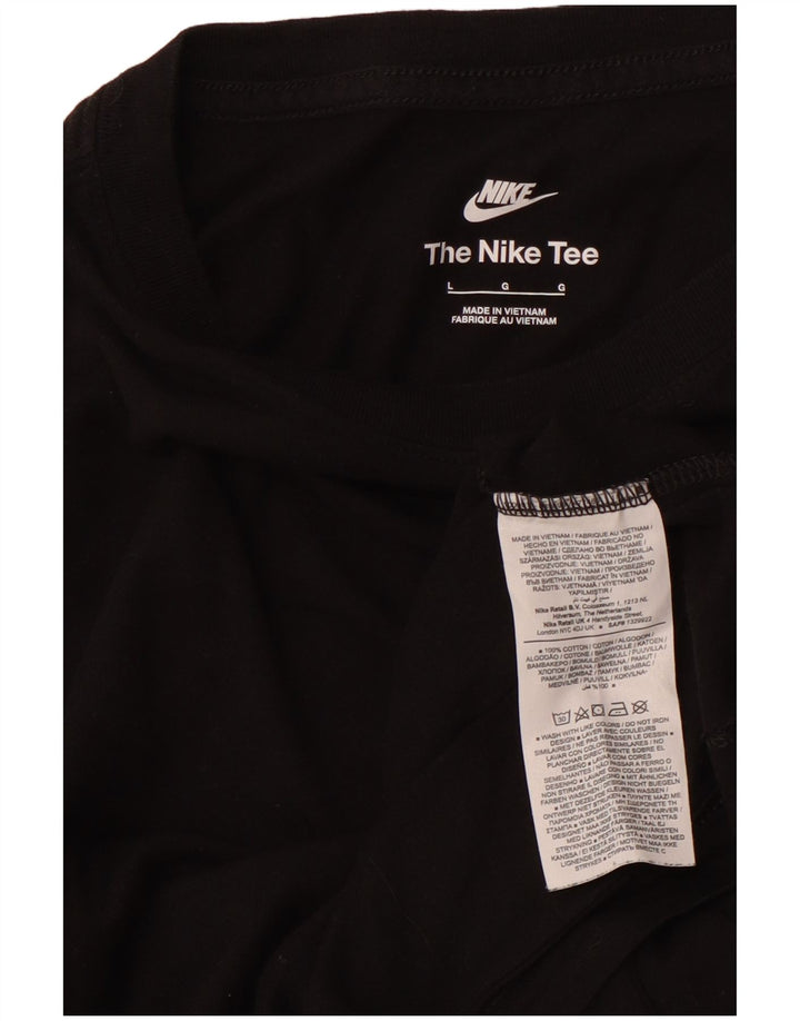 Męski T-shirt NIKE, duży, czarny, bawełniany