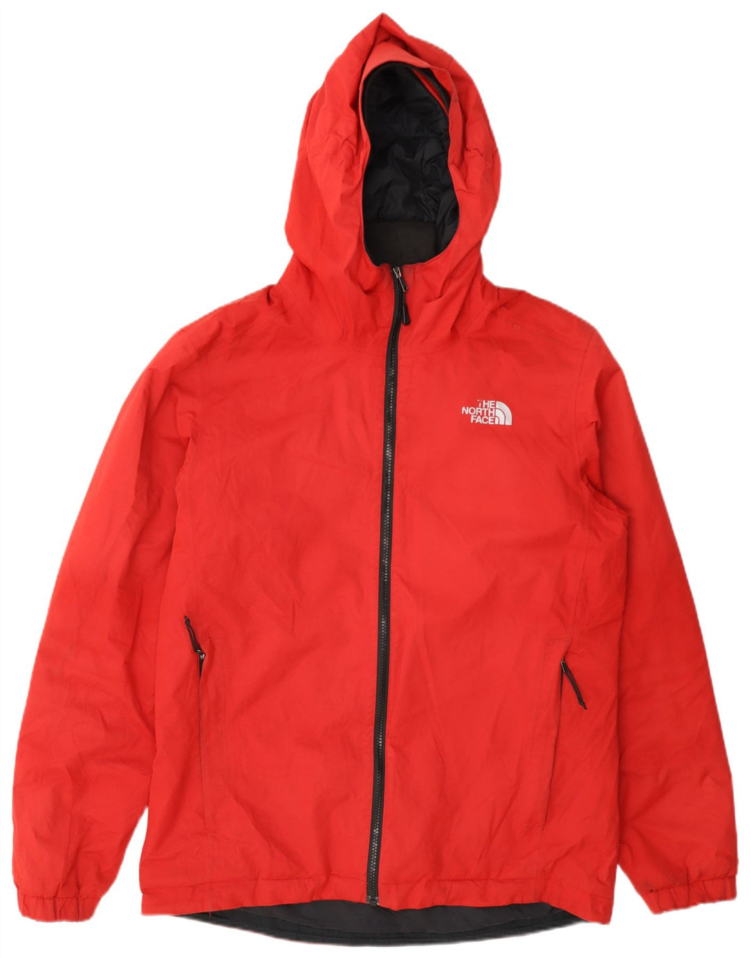 Męska kurtka wiatrówka z kapturem The North Face UK 38, średni czerwony poliester