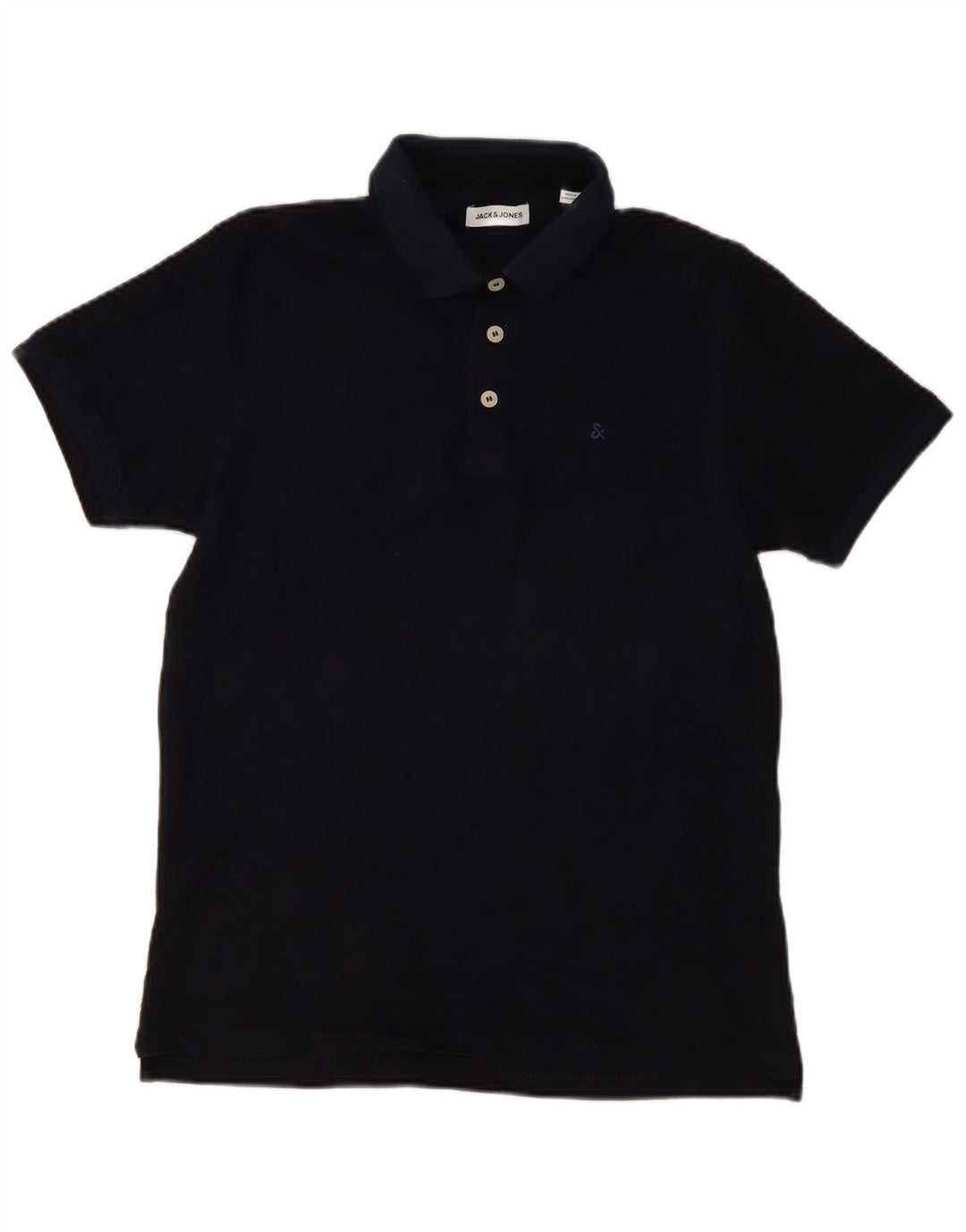 Męska koszulka polo Jack & Jones, średnia, granatowa, bawełniana