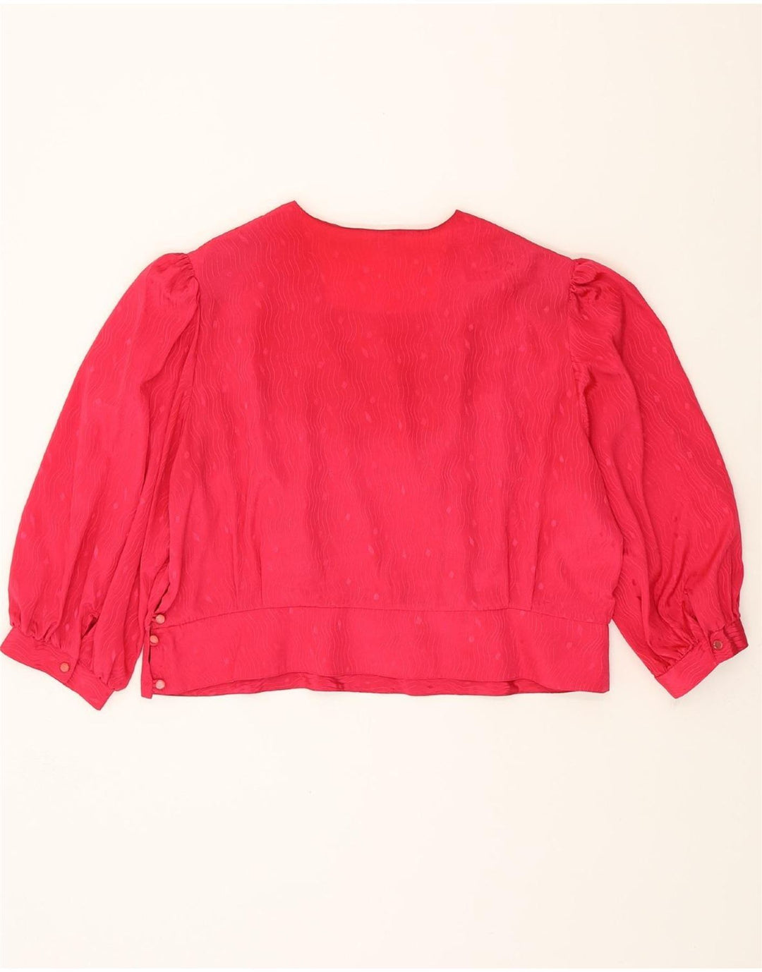 VINTAGE Womens 3/4 Sleeve Blouse Top IT 50 XL Pink Striped Polyester Vintage Vintage and Second-Hand Vintage from Messina Hembry 