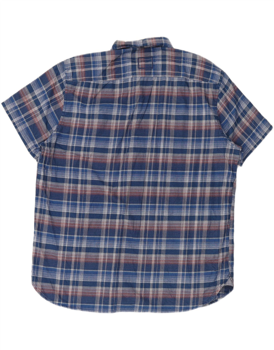 Koszula męska z krótkim rękawem CAMEL ACTIVE o regularnym kroju, 2XL, w niebieską kratkę
