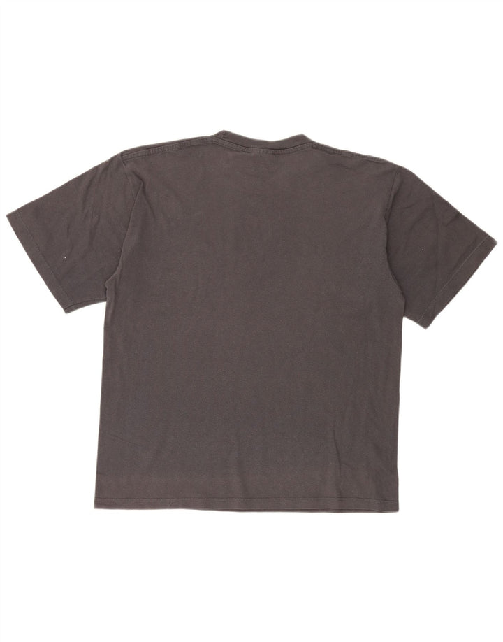 Męski T-shirt Champion z grafiką, duży, szary, bawełniany