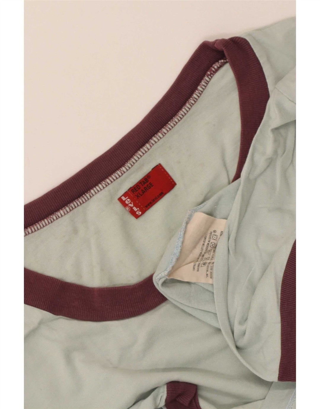 Męska koszulka z grafiką Levi's, góra XL, niebieska bawełna