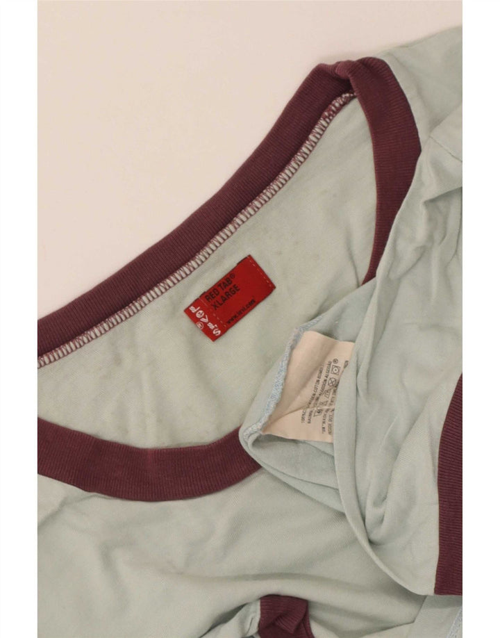 Męska koszulka z grafiką Levi's, góra XL, niebieska bawełna