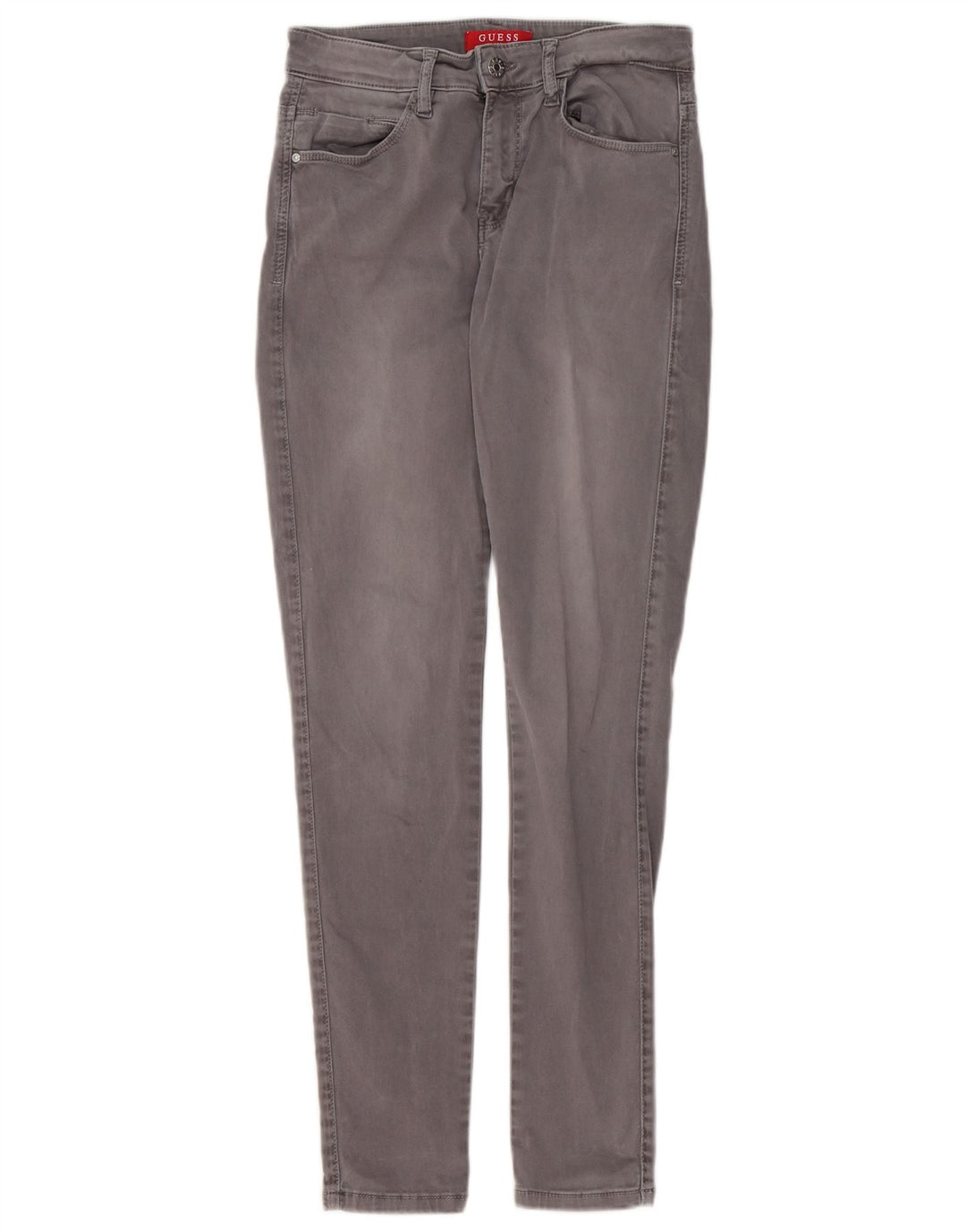 Damskie jeansy skinny GUESS W26 L30 Szara bawełna