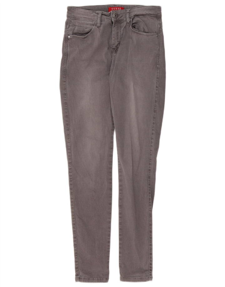 Damskie jeansy skinny GUESS W26 L30 Szara bawełna