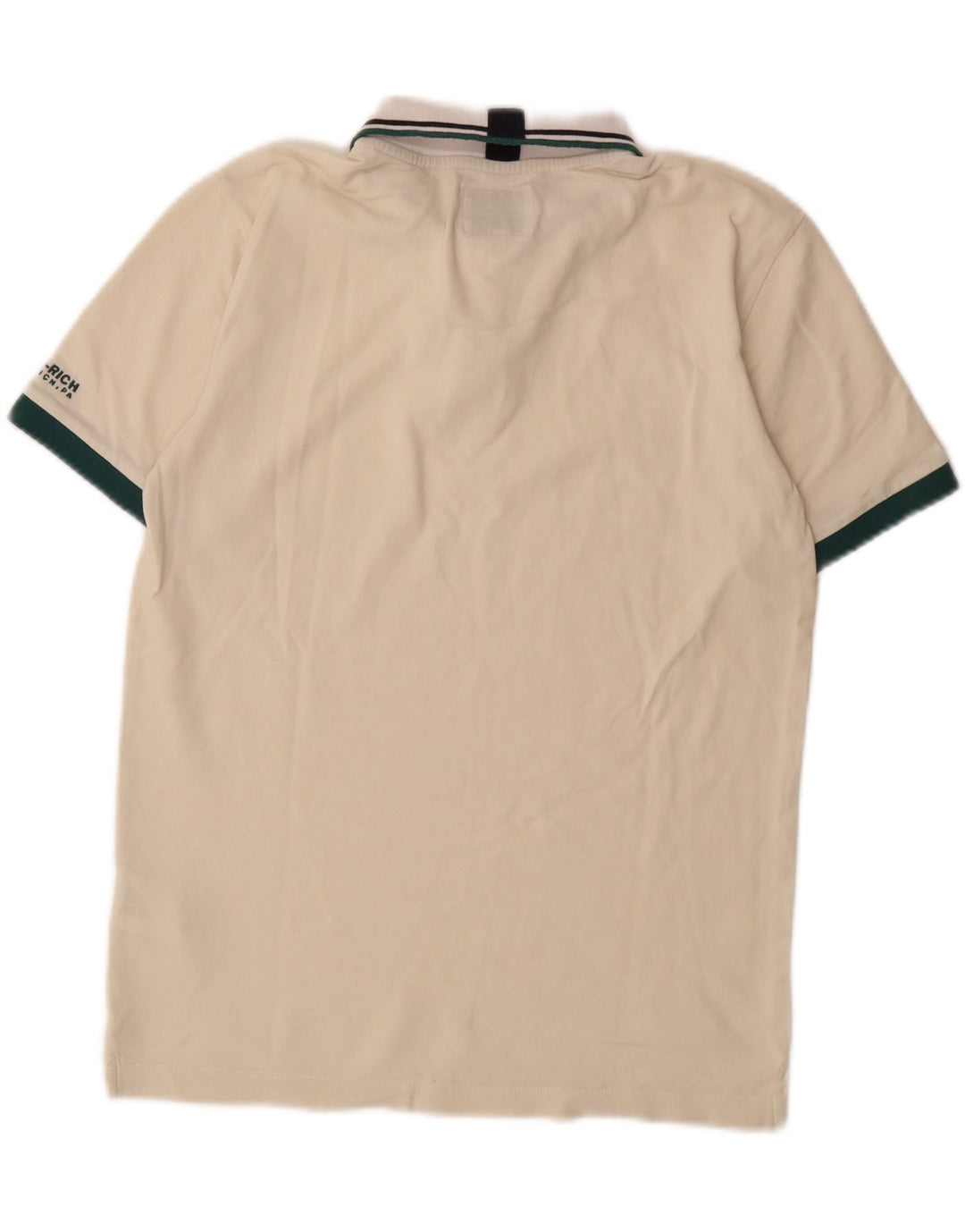 WOOLRICH Mens Penn-Rich Polo Shirt Small Off White Cotton Vintage Woolrich and Second-Hand Woolrich from Messina Hembry 