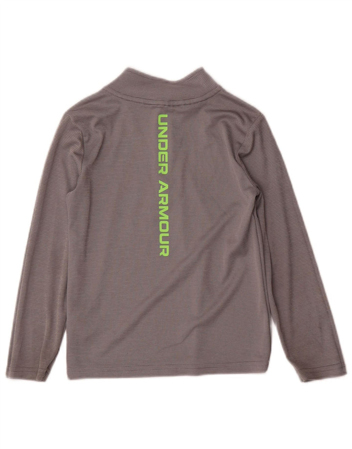 Chłopięcy dres Under Armour z graficznym pulowerem, 5-6 lat, szare paski