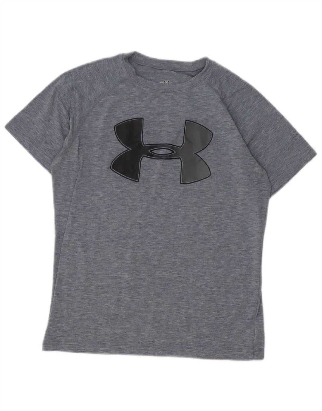 Chłopięcy t-shirt z grafiką Under Armour 9-10 lat, średnioszary, nakrapiany