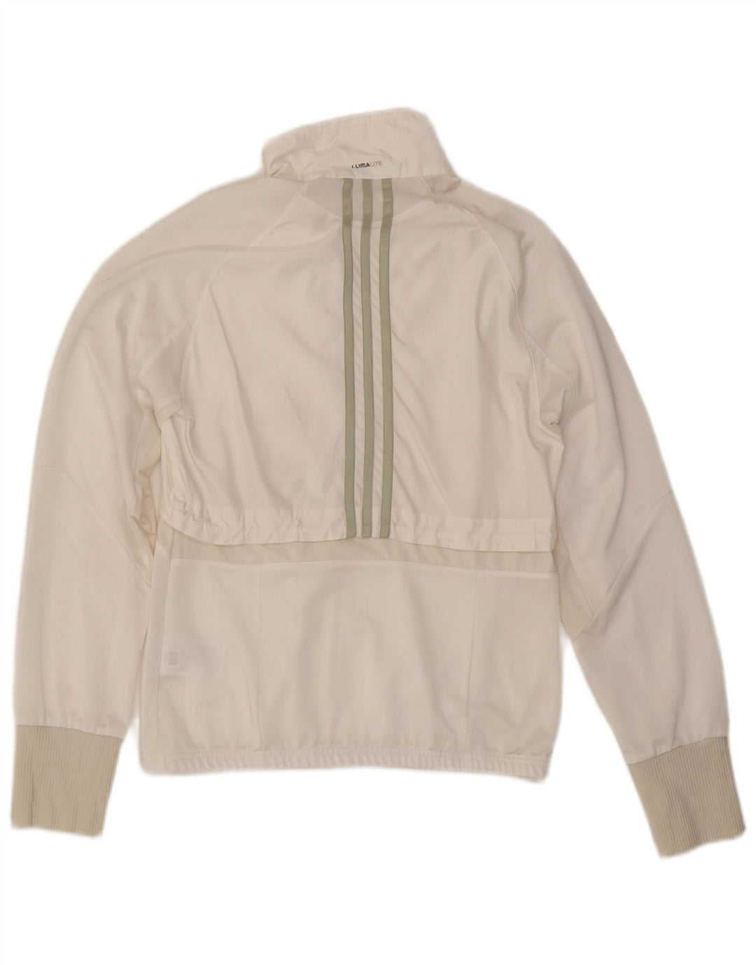 Damska kurtka dresowa ADIDAS Clima 365 UK 10, mała, biała, poliestrowa