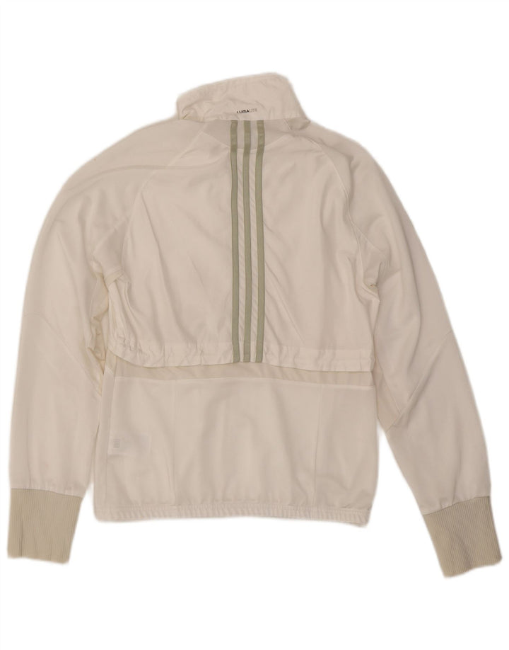 Damska kurtka dresowa ADIDAS Clima 365 UK 10, mała, biała, poliestrowa