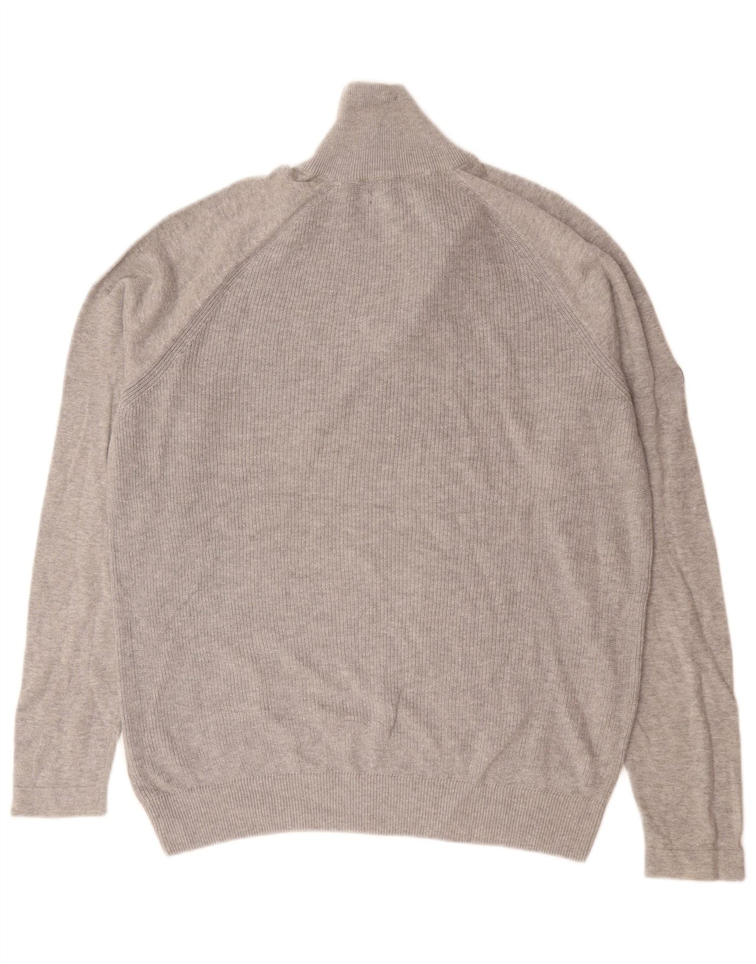 Męski sweter Jack & Jones z zamkiem błyskawicznym, średnioszary, bawełniany