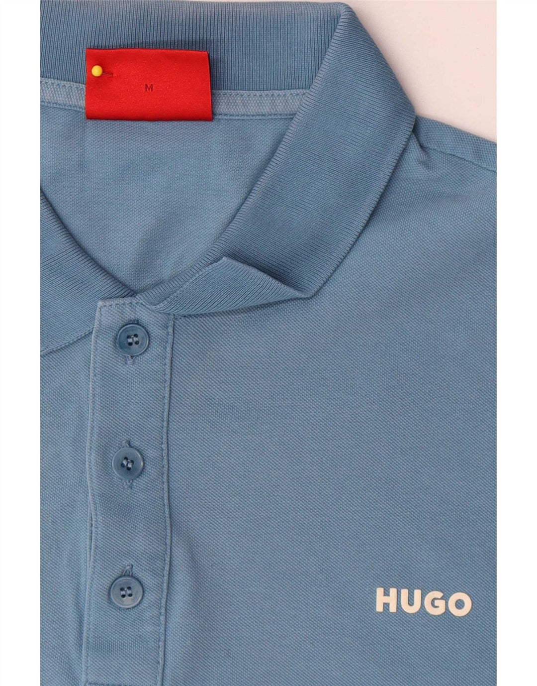 Męska koszulka polo Hugo Boss, średnia niebieska, bawełniana