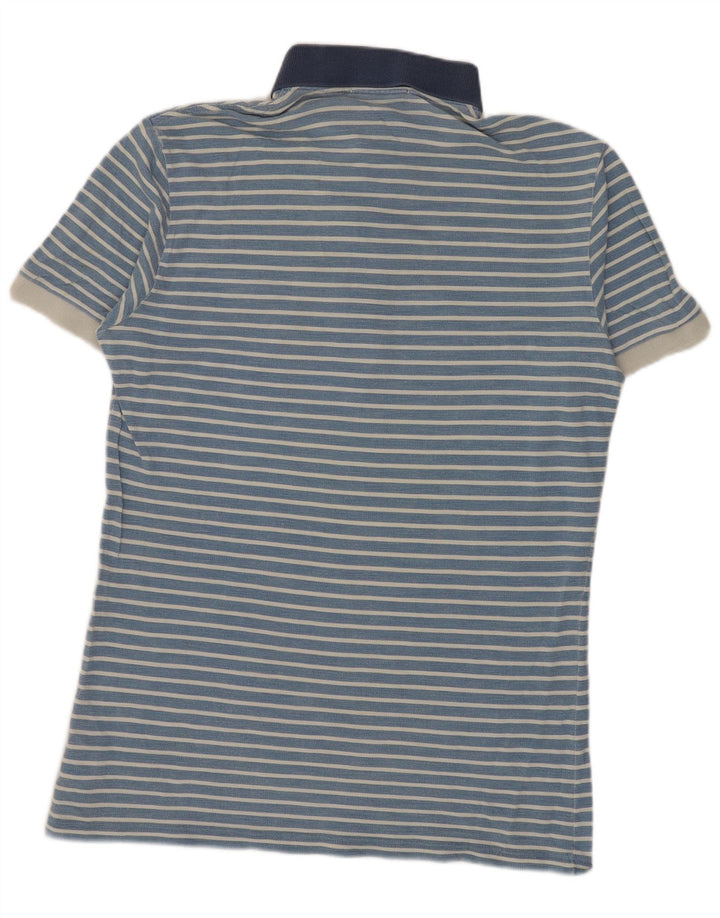 Męska koszulka polo Fred Perry, bawełniana w średnie niebieskie paski
