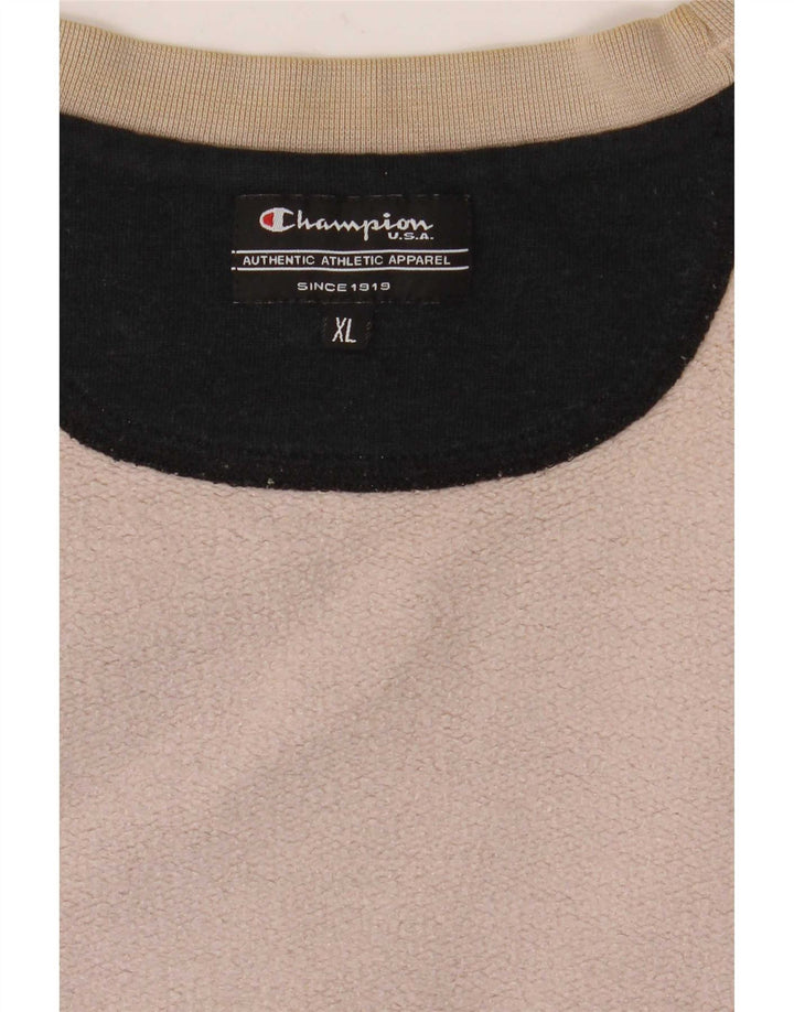 Męski sweter z grafiką Champion XL, beżowy