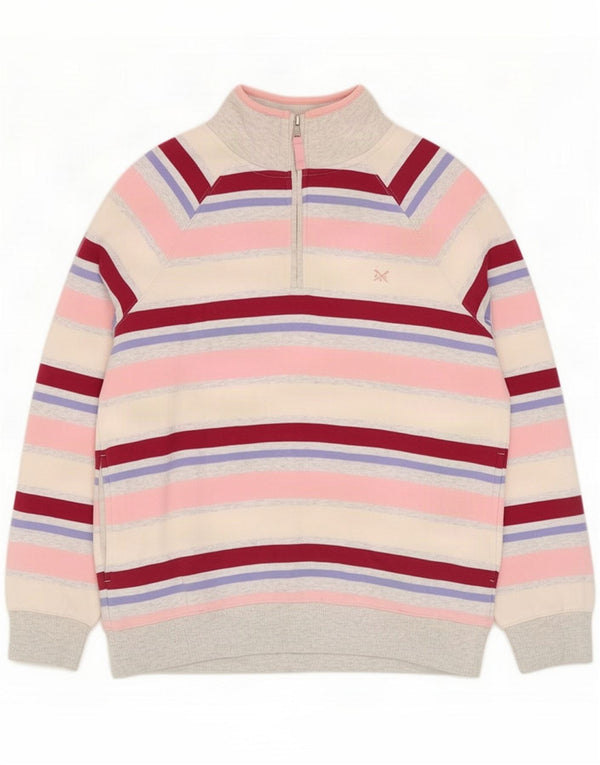 Damska bluza Crew Clothing Sweter UK 14, duże, wielokolorowe paski