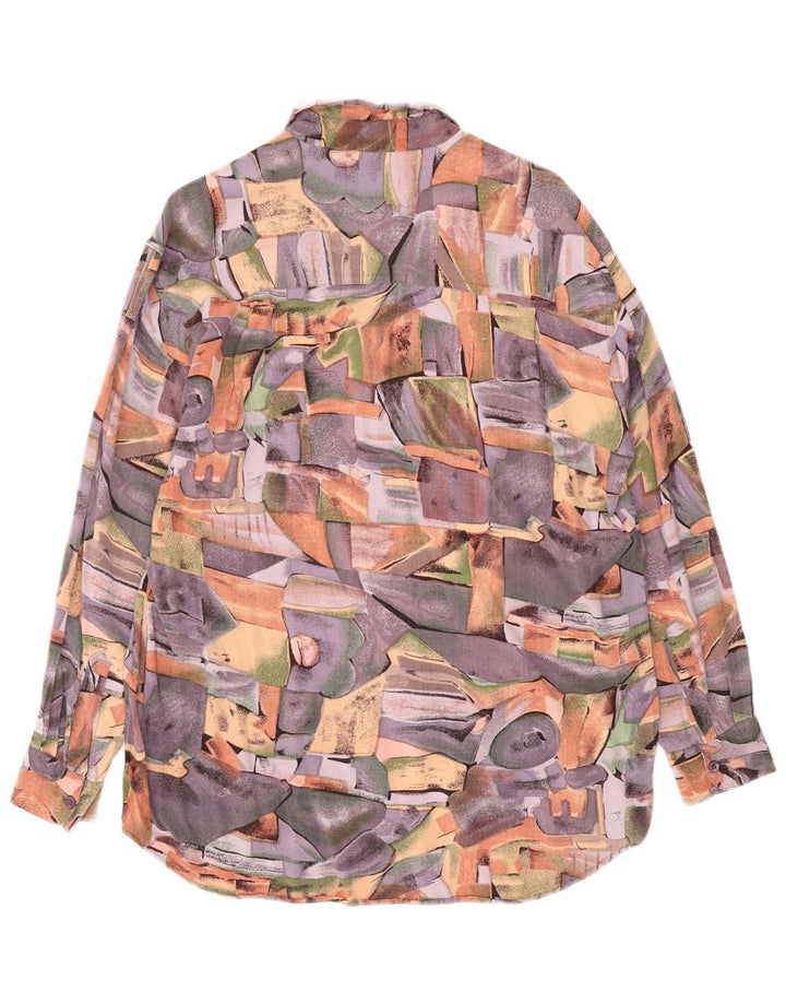 Koszula męska w stylu vintage, duża, wielobarwna patchworkowa