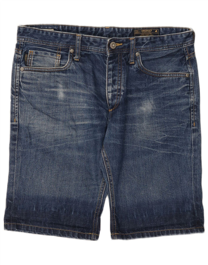Męskie spodenki jeansowe Jack & Jones, duże, W34, niebieskie, bawełniane