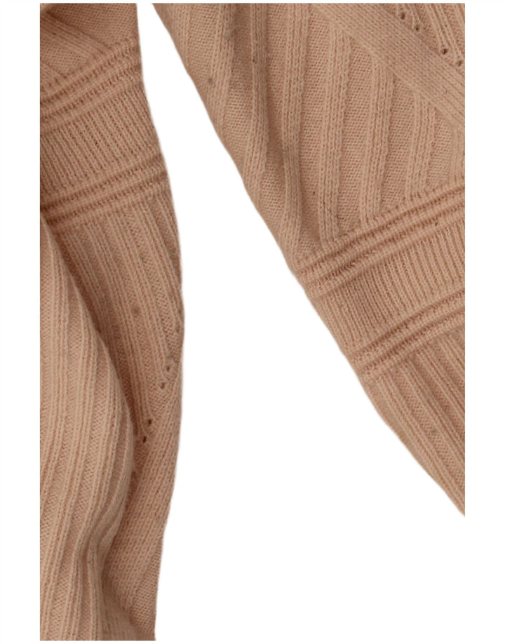 Damska sukienka sweterkowa French Connection UK 6 XS Beżowa wełna