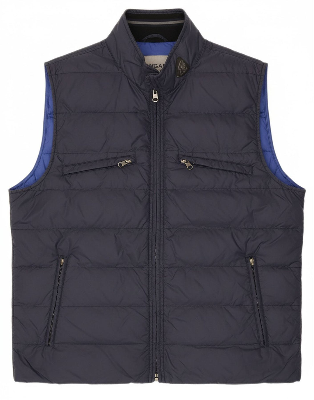 HOGAN Mens Padded Gilet UK 44 2XL Navy Blue Polyester