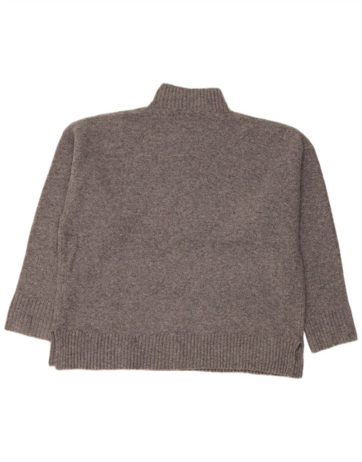 Damski sweter oversize z golfem Zara UK 10 Small Szary Akryl