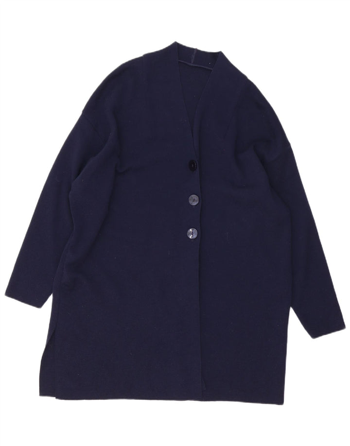 Marks & Spencer Damski sweter o przedłużonym fasonie, UK 12, średni granatowy