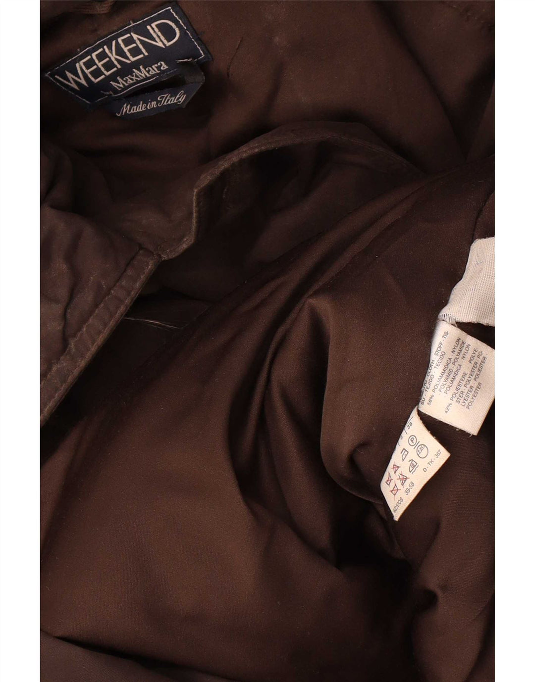 Damska kurtka parka oversize Max Mara UK 8 Small Brown