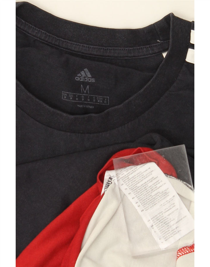 T-shirt męski ADIDAS Top, średnia, wielobarwna bawełna z blokami kolorów
