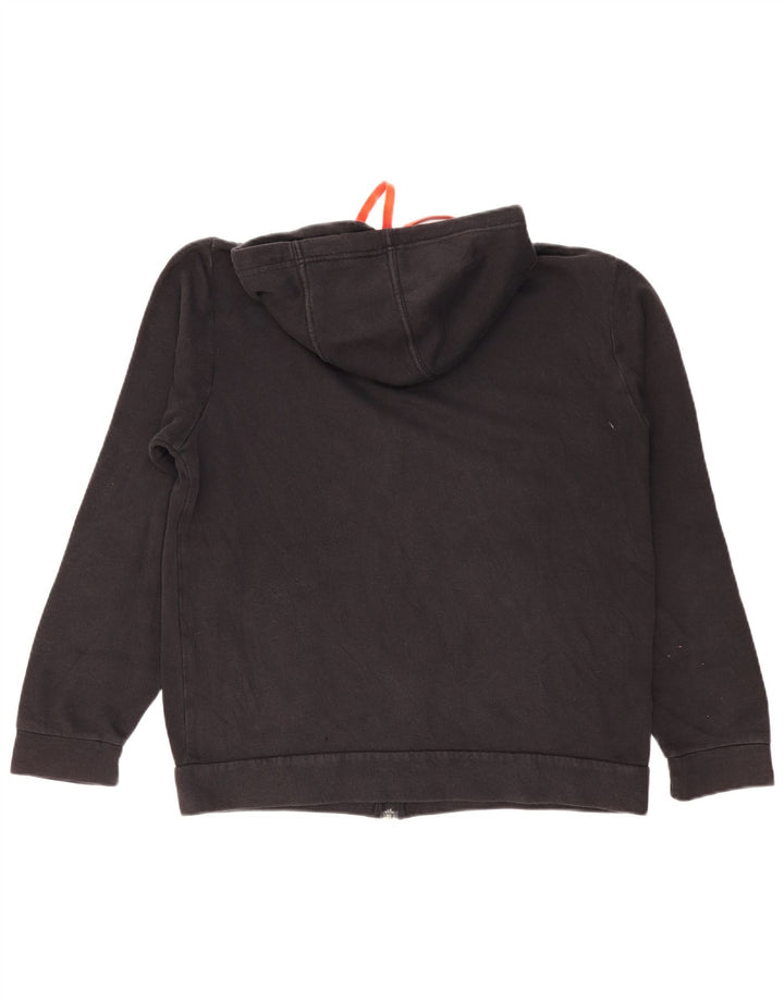 Męski sweter Adidas z grafiką i zamkiem błyskawicznym, duży, czarny
