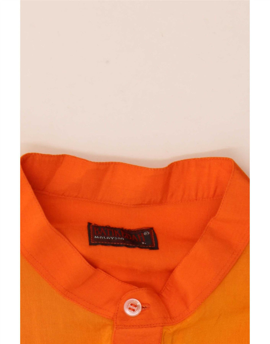 Męska koszula z krótkim rękawem w stylu vintage, duża, pomarańczowa