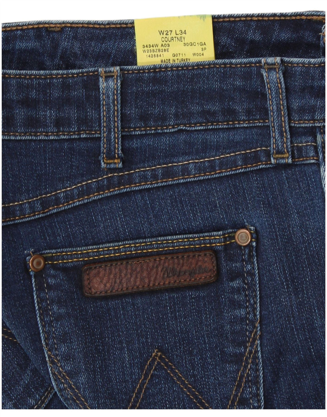 Damskie jeansy WRANGLER W27 L31 Niebieskie, bawełniane