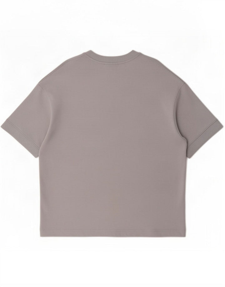 Zara Męski T-Shirt Top Średni Fioletowy Bawełniany