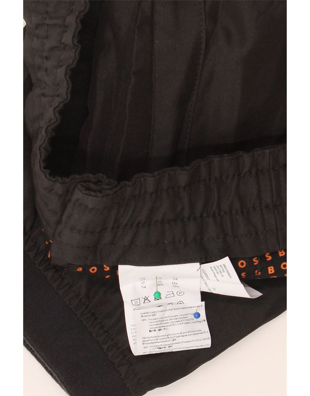 Męskie spodnie cargo Hugo Boss W34 L30 Czarny poliester